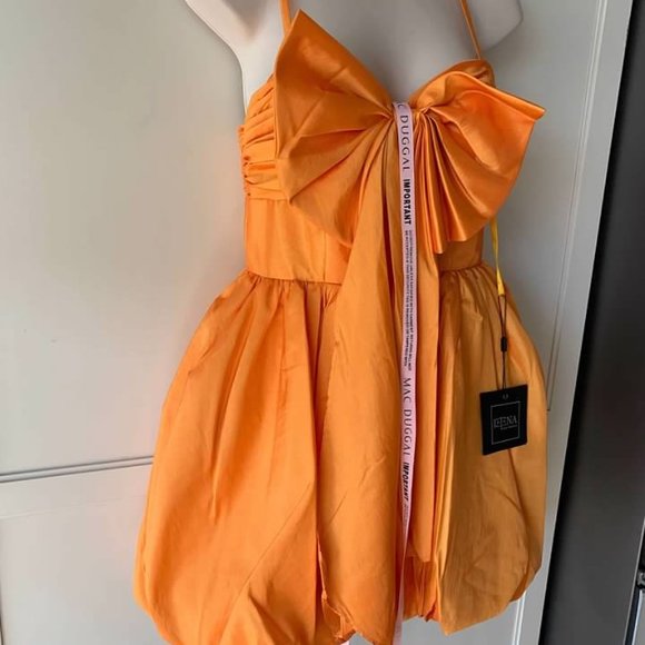 Mac Duggal Women's Spaghetti Strap Balloon Style Mini Dress- NWT-SZ 0 -12 - Picture 5 of 7